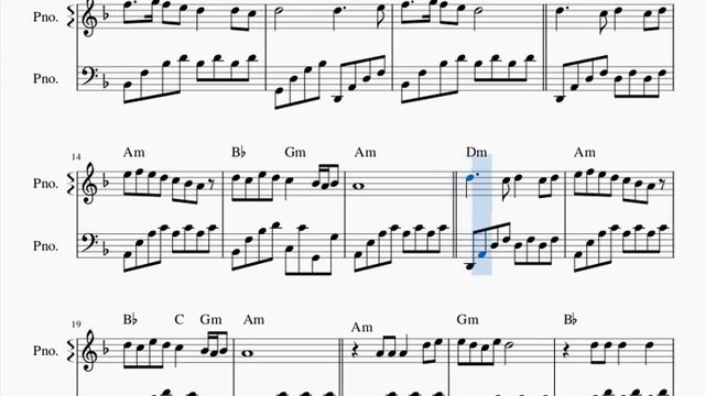 BİR GÖRÜŞ KABİNİNDE -PİYANO NOTALARI смотреть онлайн