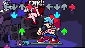 Friday night funkin EEEAAAOOO + Lila over skid and pump