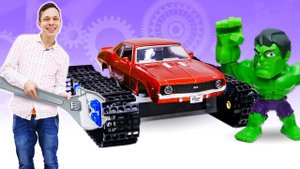 Машинка вездеход для Халка! - Супергерои и машинки игры для мальчиков. Прикольные видео с Фёдором