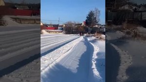 Снеговой отвал Autoplow в действии на Suzuki Jimny. Расчистка большой площадки. Видео от клиента.