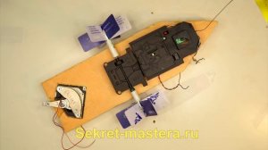 Как сделать радиоуправляемый колесный катер пароход своими руками / Кораблик Секрет Мастера