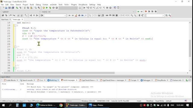 Problem Solving, C++, 030 | convert temperature in cpp
