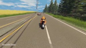 Motorbike Crashes #17 - BeamNG DRIVE | SmashChan