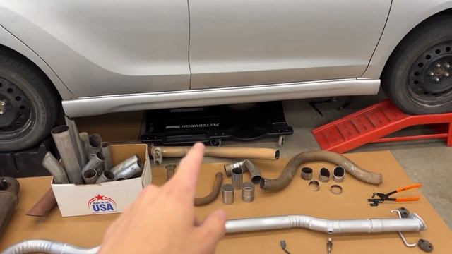 Building a DIY Exhaust System, Advice Before you Begin! AWD Toyota Matrix gets a 2.5” Custom Exhaus смотреть онлайн