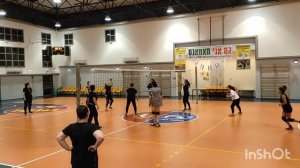 Пионербол. взрослые команды. тренировка