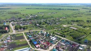 село Степное Полеологово Бессоновсого райна Пензенской область / обзорная аэросъемка