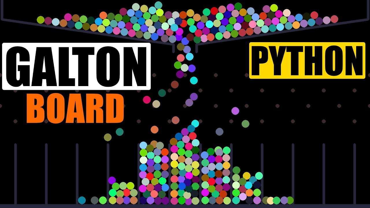 Как Работать с Физикой на Python. Доска Гальтона [ Pygame + Pymunk ]