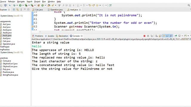 eclipse workspace Hello src assignemnts Ass4 java Eclipse IDE 2021 04 04 19 28 26 смотреть онлайн