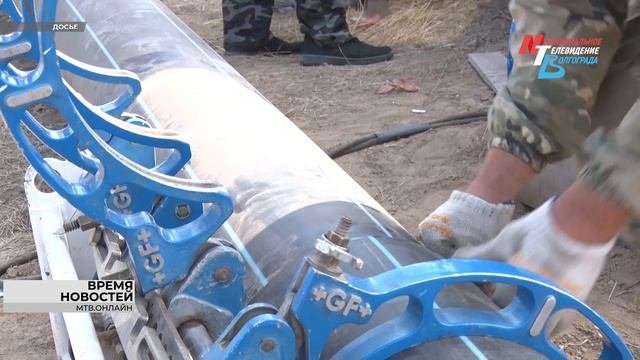 В поселке Солнечный в Волгограде стартовал новый этап монтажа сетей водоснабжения