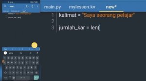 Part 4: len || Belajar Python di hp Android