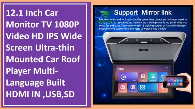 Top 5 Best Car Monitor Of 2024 | The Best Car Roof Mount Monitor смотреть онлайн