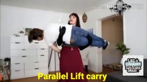 Tall Mamma's Little Babh Boy | tall woman short man | tall girl lift carry