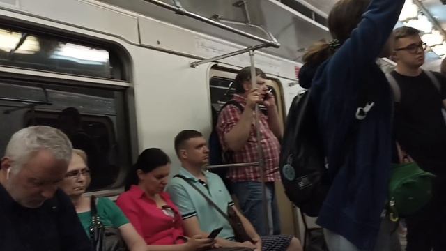 Поездка на "номерном" // Замоскворецкая линия // Московское метро // 1 июля 2022 года