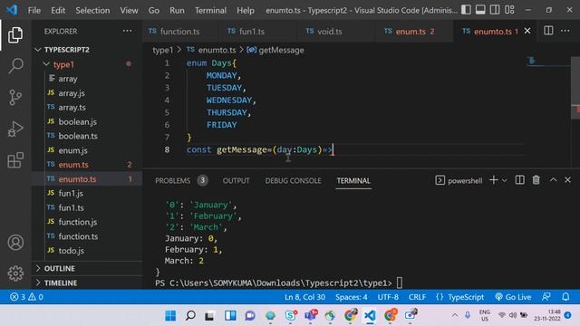 ENUM in TypeScript II TypeScript Complete Course