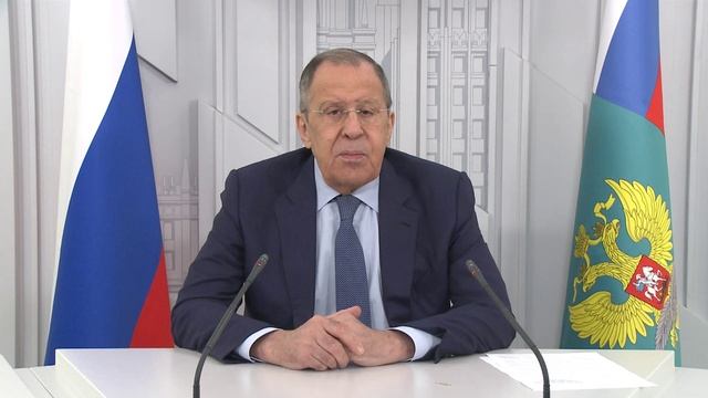 Видеообращение С.Лаврова к Форуму молодых дипломатов стран Евразии, Москва, 12 июля 2023 года
