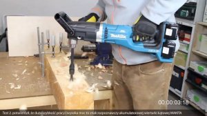 TEST BEZPRZEWODOWEJ WIERTARKI KĄTOWEJ MAKITA DDA460 (angle drill MAKITA DDA460)