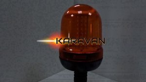 ОРАНЖЕВЫЙ ПРОБЛЕСКОВЫЙ МАЯК НА КРОНШТЕЙН DIN Ø24мм 220 Вольт