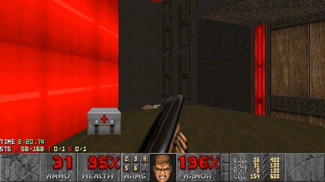 Doom 2 in Spain Only - MAP07: Fácil del Muertos (Blind Ultra-Violence 100%) смотреть онлайн