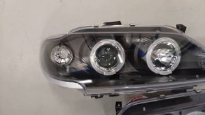 Передние фары для RENAULT Megane I / Scenic I (96-99), черные