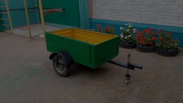 Самодельный миниприцеп для минитрактора