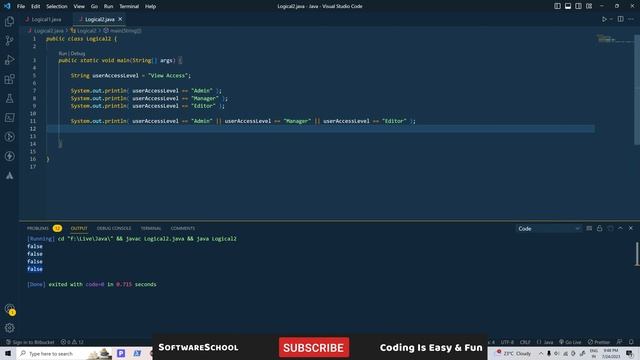Java Tutorial For Beginners In Telugu -8 (Java Logical Operators) Java in Telugu, Java Full Course