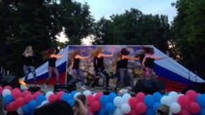 Танец "Raggaeton" танцевальная студия "Exclusive" День Молодежи 2015 Гороховец