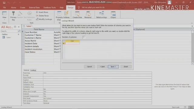 Tables In Ms Access