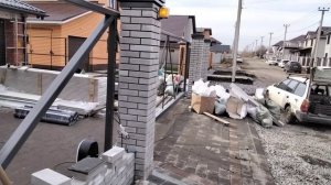 Откатные ворота в проём 6,2 метра на фурнитуре и с автоматикой Алютех.