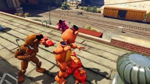 ТОЙ ФРЕДДИ ЕХЕ И ФРЕДДИ!  ПРИКЛЮЧЕНИЯ АНИМАТРОНИКОВ ГТА 5 ФНАФ АНИМАТРОНИКИ 5 НОЧЕЙ ФРЕДДИ FNAF GTA