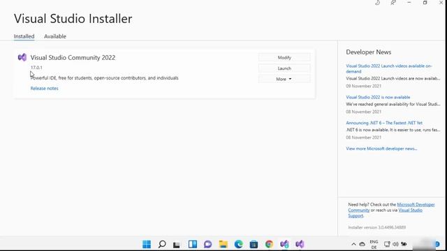 How to Install Visual Studio On Windows 11