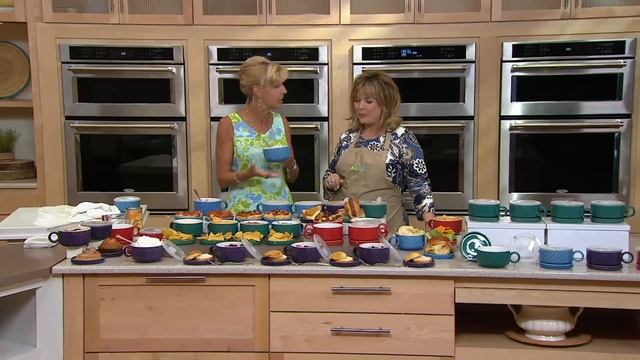 Microwavable S/4 Ceramic Soup Bowls & Saucers with Microwave Lids on QVC смотреть онлайн