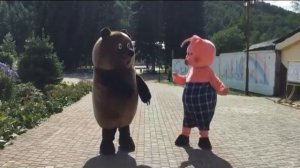 Ролик Винни Пух и Пятачок