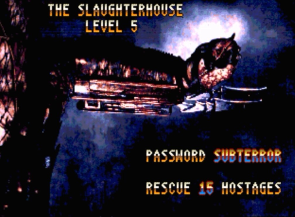 Sega Mega Drive 2 (Smd) 16-bit Predator 2 / Хищник 2 Уровень 5 / Level 5 The Slaughterhouse