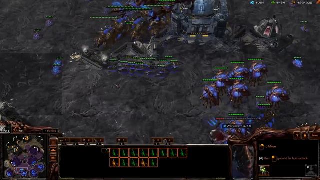 Starcraft 2: Master Zerg vs Adept & Mech смотреть онлайн