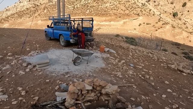 #Cement work of the porch of the nomadic hut#Nomadic life #Life in nature# Cooking dinner смотреть онлайн