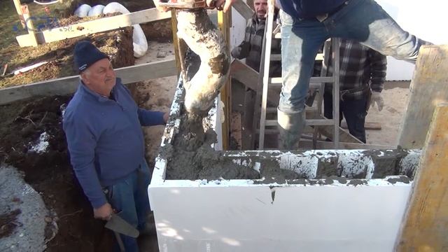 Бассейн из EPS блоков - несъёмной опалубки. смотреть онлайн