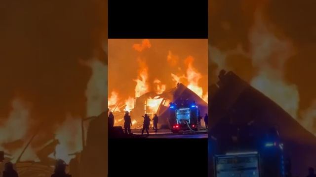 Винница. Горят склады. Причина возгорания неизвестна))))