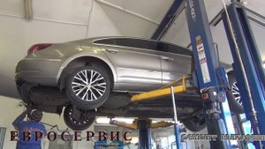 Установка прямоточного глушителя на Volkswagen Passat CC .Установка прямоточного глушителя   .