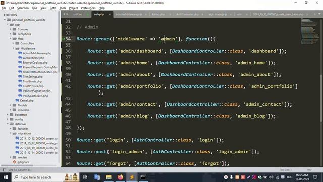 #7- Laravel 10 Custom Login, Logout and Bootstrap Message | Personal Portfolio Website Laravel 10
