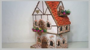 DIY  Домик из картона