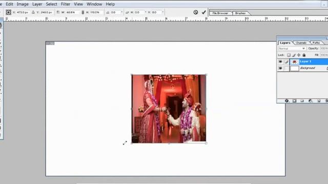 Free Transform And TransForm In PhotoShop 7.0|Free TransForm|TransForm
