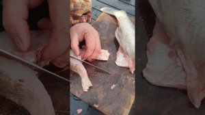 Жареный судак на костре. Лучший рецепт. Судак в панировочных сухарях.