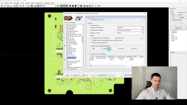 DFM анализ печатной платы в Altair PollEx PCB