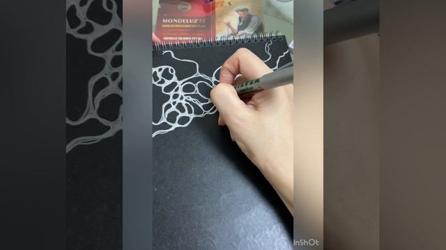 Нейрографика на чёрной бумаге смотреть онлайн