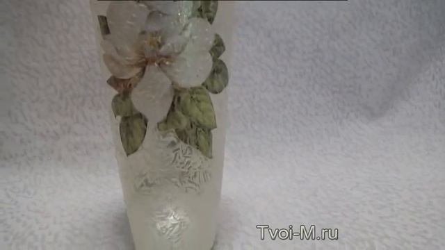 Ваза Большая. Для цветов. Декупаж. Ручная работа, Hendmade