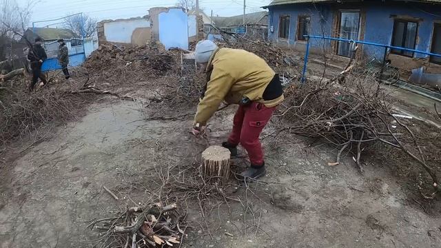 ПИЛИМ ДЕРЕВО / ЗАГОТОВКА ДРОВ / ЖИЗНЬ В ДЕРЕВНЕ смотреть онлайн