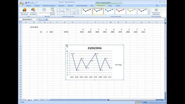 Делаем график в Exel . Легко на раз два три... смотреть онлайн