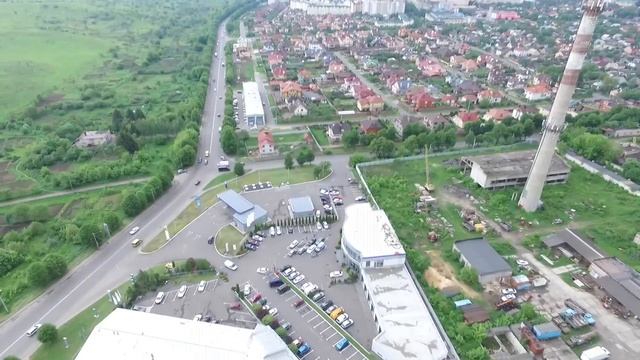 Місто Рівне. г. Ровно с квадракоптера. Район ул. Костромская - парк Пагорб Слави - ЧАСТЬ 1 смотреть онлайн