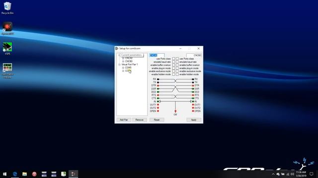 Creating virtual COM ports with com0com смотреть онлайн