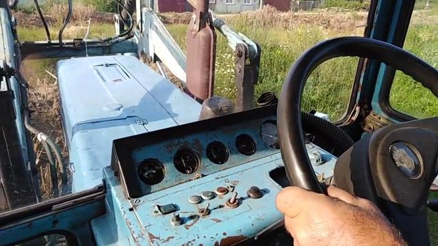 МТЗ 82 после ремонта ТНВД и форсунок, в бугор 75° пробуем внатяг смотреть онлайн